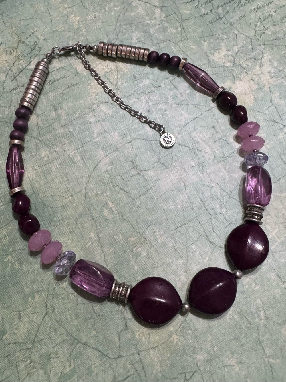 VINTAGE NAPIER PURPLE CHOKER NECKLACE